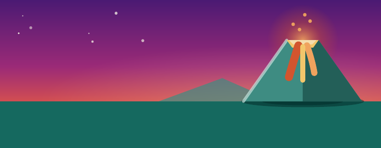 Volcanoes pack art
